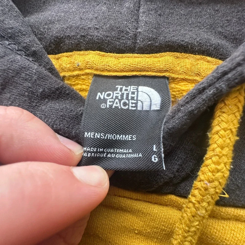 The North Face Mens Yellow Never Stop Exploring Graphic Hoodie A5GEX Large